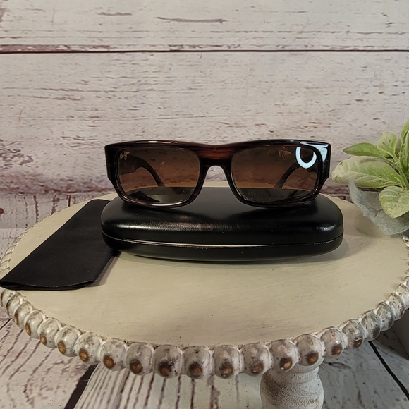 Authentic Maui Jim MJ 250 Lava Flow - Brown Tortoise - Discontinued/Rare - Picture 6 of 12